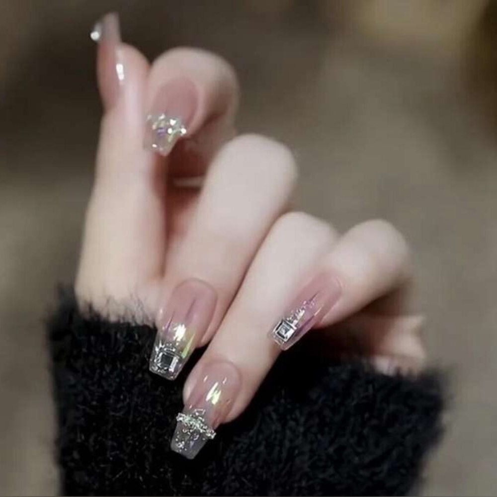 Crystal Press On Nails